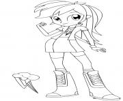 Printable Equestria Girls Rainbow Dash coloring pages