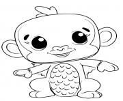 Printable Hatchimals Monkiwi coloring pages
