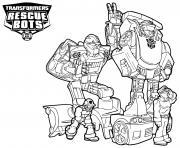 Printable Characters from Transformers Rescue Bots coloring pages
