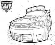 Printable Transformers Rescue Bots Police Car coloring pages