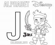 Printable J for Jakes coloring pages