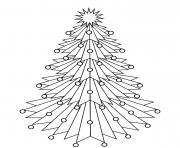 Printable Spiky angled Christmas tree coloring pages