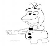Printable olaf without nose coloring pages