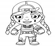 Printable Aura Fortnite coloring pages