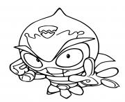 Printable superzings sparky coloring pages