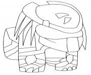Printable Among Us New Skin Robot Space coloring pages