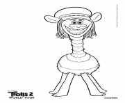 Printable Trolls 2 Cooper coloring pages