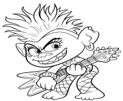 Printable Trolls World Tour Barb coloring pages