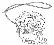 Printable Coloring Pages Delta Dawn Country Troll with Lasso coloring pages