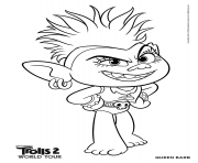 Printable Trolls 2 Queen Barb coloring pages