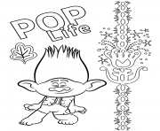Printable Branch from Trolls 2 coloring pages