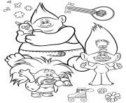 Printable Free Trolls World Tour coloring pages