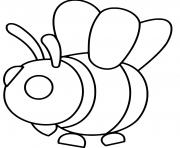 Printable Roblox Adopt Me Bee coloring pages