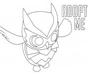 Printable Adopt Me Owl coloring pages