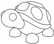 Printable Roblox Adopt Me Turtle coloring pages
