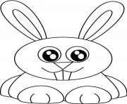 Printable kawaii rabbit coloring pages