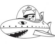 Printable octonaut gup b requin coloring pages