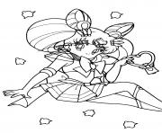 Printable Cute Sailor Moon Heart coloring pages