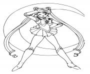 Printable Anime Sailor Moon coloring pages