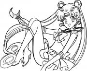 Printable Sailor Moon girl princess coloring pages