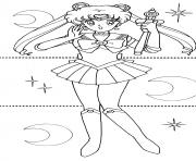 Printable Sailor Moon Princess Manga coloring pages