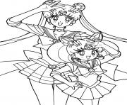 Printable Sailor Moon Manga coloring pages