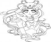 Printable Sailor Moon Beautiful Hair coloring pages