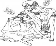 Printable Sailor Moon Cute Dress coloring pages