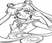 Printable Anime Sailor Moon Manga coloring pages