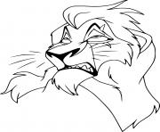 Printable Scar Lion coloring pages