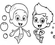 Printable goby gil bubble guppies coloring pages