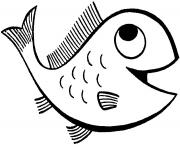 Printable goldfish coloring pages
