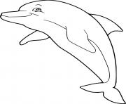 Printable Smiling Dolphin Jumping coloring pages