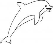 Printable Very Easy Dolphin coloring pages