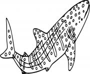 Printable Jumping Whale Shark coloring pages