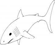 Printable Very Simple Mako Shark coloring pages
