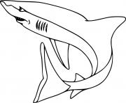 Printable Easy Mako Shark coloring pages