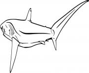 Printable Pelagic Thresher Shark coloring pages