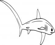 Printable Bigeye Thresher Shark coloring pages