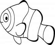 Printable Little Clownfish coloring pages