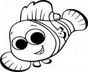 Printable Cute Clownfish coloring pages