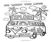 Printable vsco girl do what you love explore coloring pages