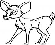 Printable Fawn Deer coloring pages