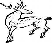 Printable Beautiful Spotted Deer coloring pages