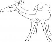 Printable Easy Deer coloring pages