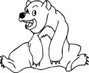 Printable Happy Sun Bear coloring pages