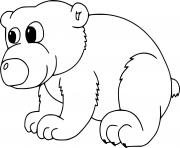 Printable Funny Baby Polar Bear coloring pages
