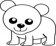 Printable Cute Baby Bear coloring pages