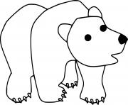 Printable Abstract Brown Bear coloring pages