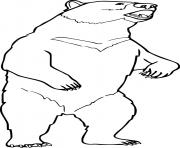 Printable Asian Black Bear Roar coloring pages